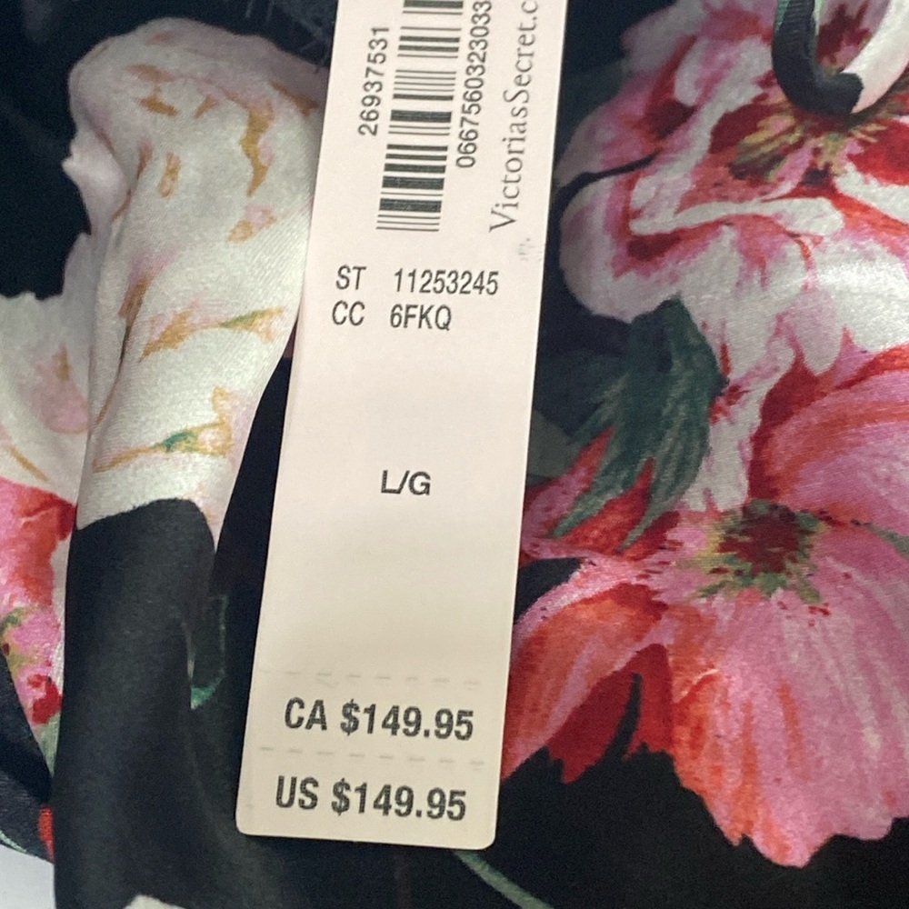 Victoria's Secret Black Floral Lace-Up Panties - Picture 9 of 10